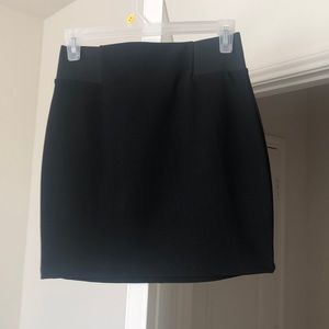 Black mini skirt